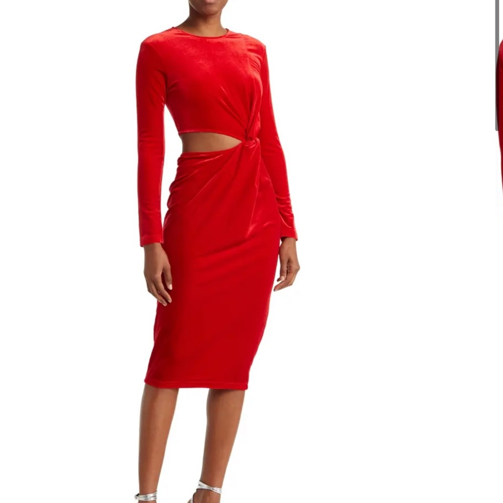 Area Stars Velvet Midi Dress size S nWT
